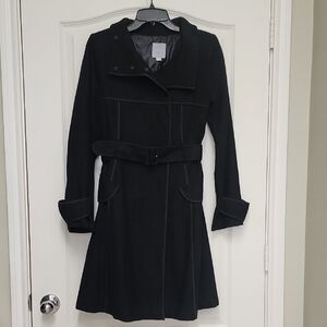 Aryn K Elegant Vintage Gray Coat